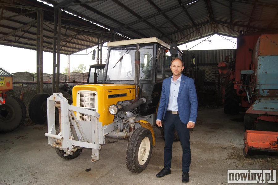 Odrestaurowany traktor Ursus C-360 jest w gorzyckim SKR-ze od początku istnienia