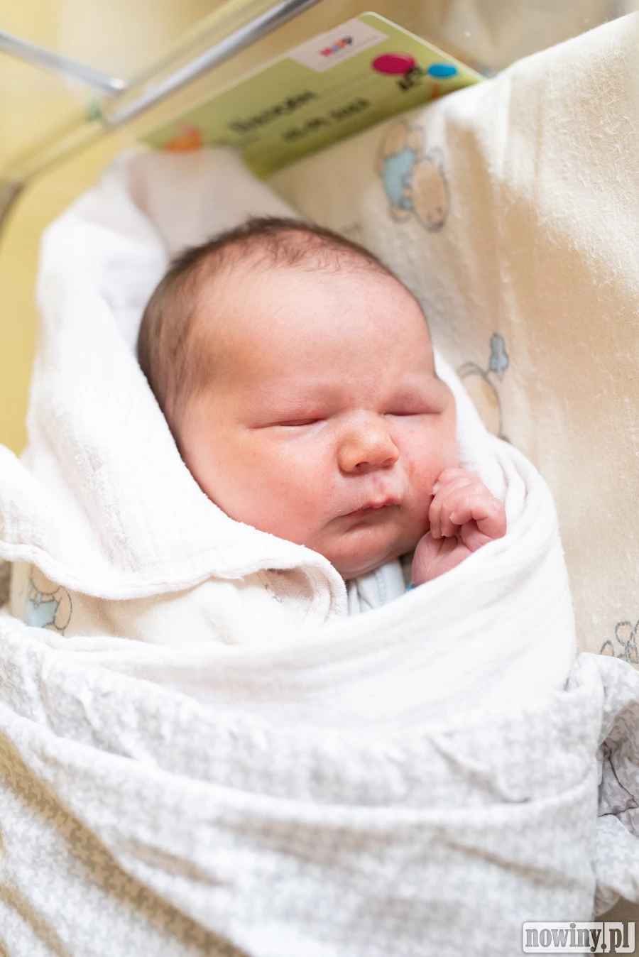 Witaj Świecie! Nazywam się Nikodem Skowron. Urodziłem się 3.04 o 12.50. Ważyłem 3740 g i mierzyłem 56 cm. Moimi rodzicami są Sabina i Adam z Wodzisławia Śląskiego. Nie mogę się doczekać, aż poznam moją starszą siostrę Milenkę.