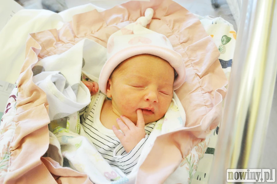 Nadia Grzonka przyjechała na Gamowską z Lubomi. Przyszła tu na świat 7 maja o 12.10. Ważyła wtedy 2530 g i mierzyła 51 cm. Dominika i Daniel są jej rodzicami.