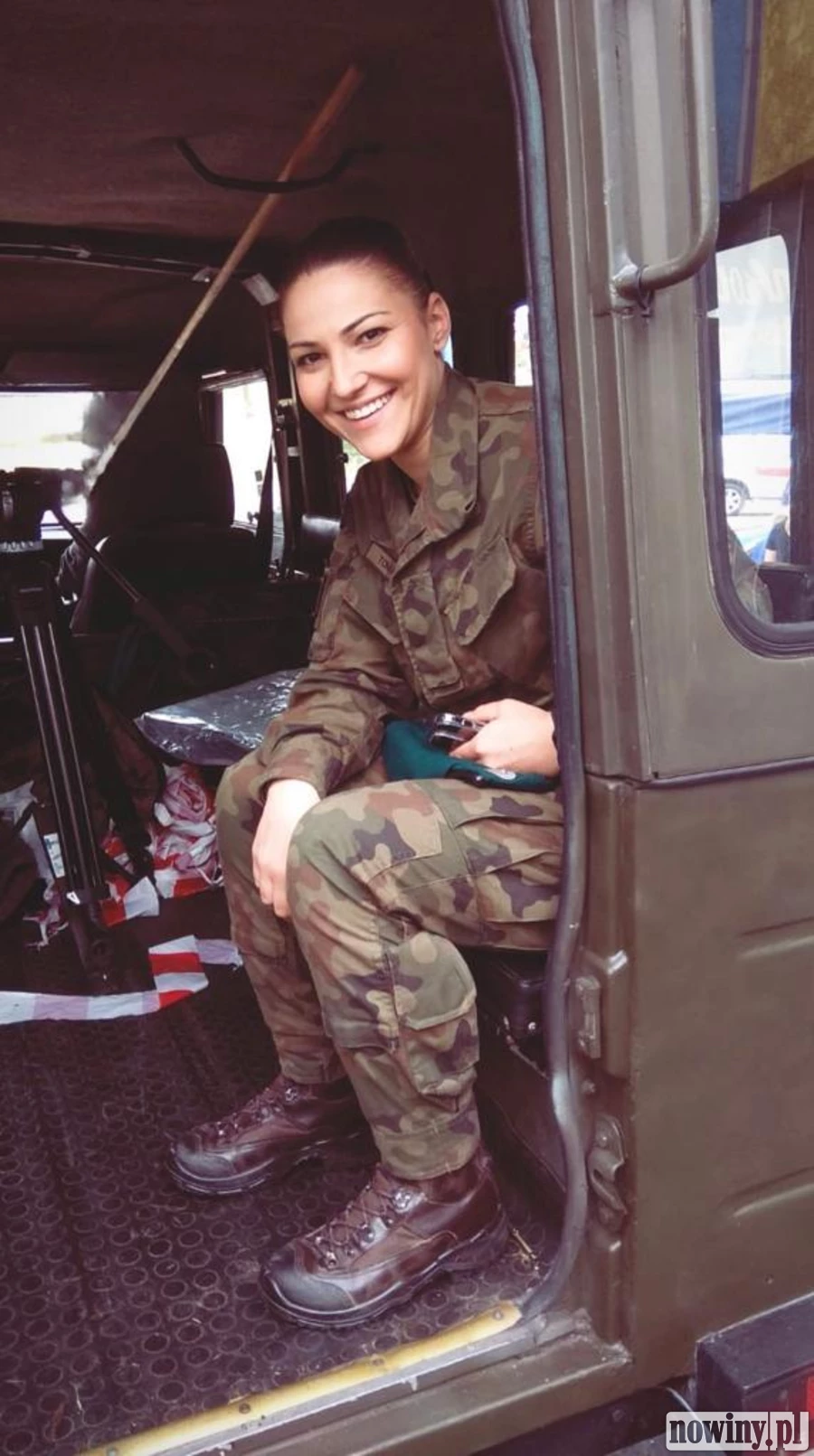 Martyna Tomasik na zawodach klas mundurowych w Jankowicach. Fot. arch.prywatne M.Tomasik