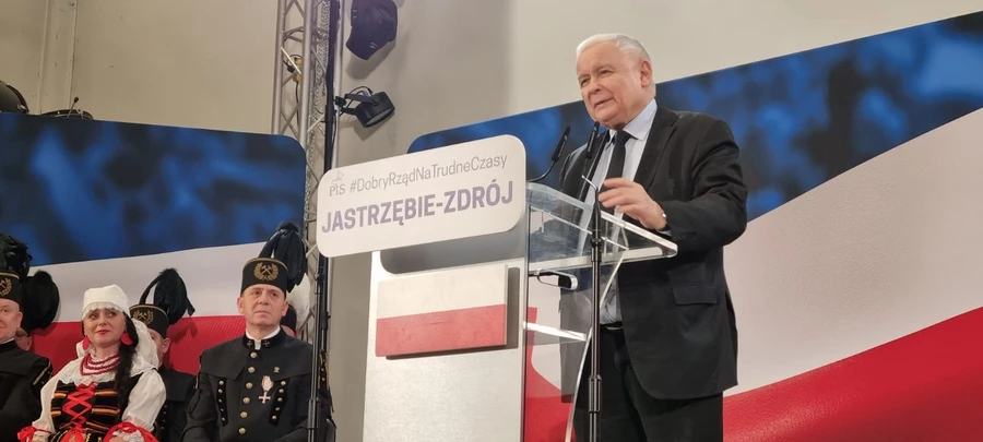 Wizyta Jarosława Kaczyńskiego. Spotkanie odbyło się w ZS6.