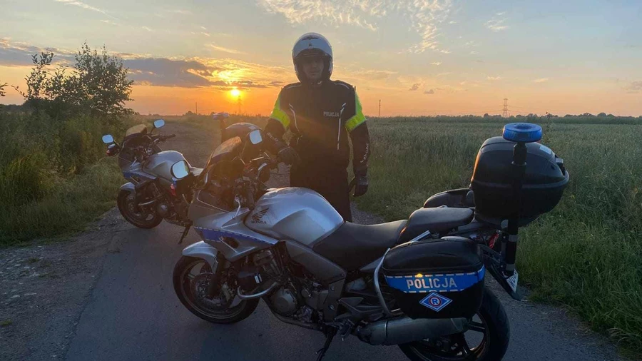Motocykle to pasja z młodości Jarosława Dery Fot. KMP Jastrzębie-Zdrój