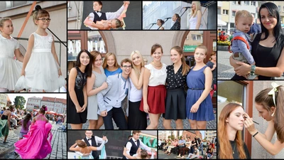 Młodzi artyści z MDK pożegnali lato na raciborskim rynku [ZDJĘCIA]