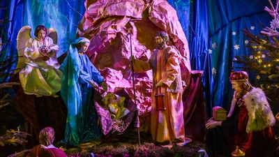 Szopka bożonarodzeniowa w kościele WNMP w Wodzisławiu Śl. [ZDJĘCIA]