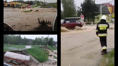 W Zawadzie przywrócony prąd. Trwa usuwanie skutków ulewy [ZDJĘCIA, WIDEO]