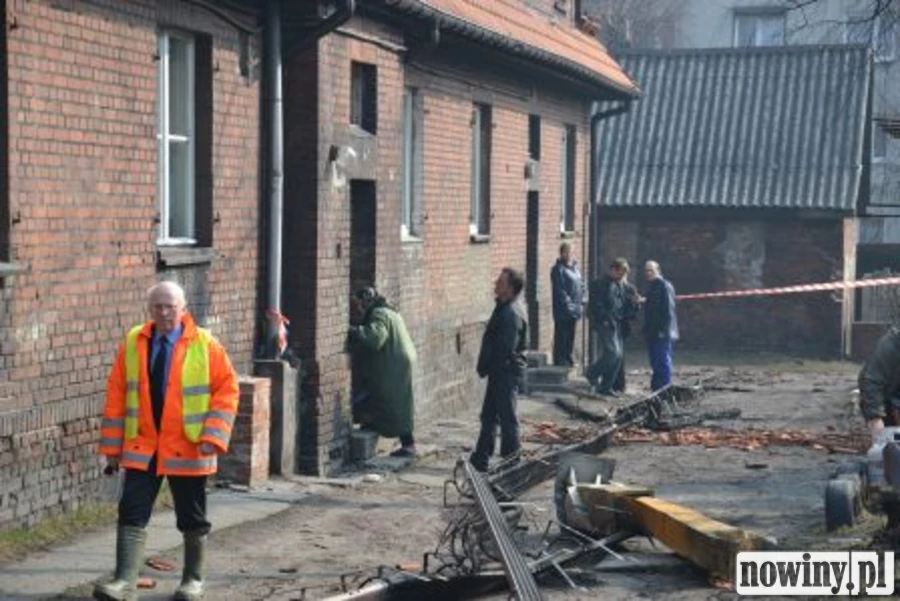 Dzień po pożarze familoka w Radlinie