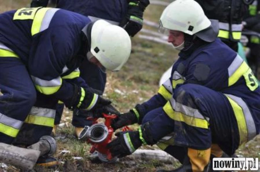 Przeciwpowodziowe manewry strażaków