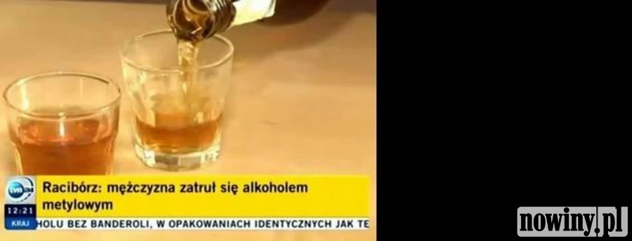 TVN24: Ofiara zatrucia czeskim alkoholem przebywa w szpitalu w Raciborzu. Dyrektor Rudnik zaprzecza