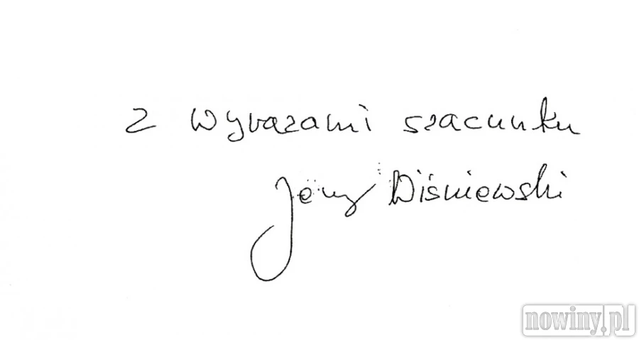 Jerzy Wiśniewski: nie mam nic do ukrycia