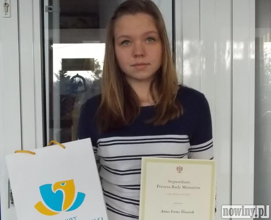 Anna Ślosarek stypendystką premiera