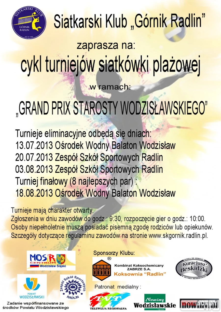 Grand Prix Starosty Wodzisławskiego w Siatkówce Plażowej 2013