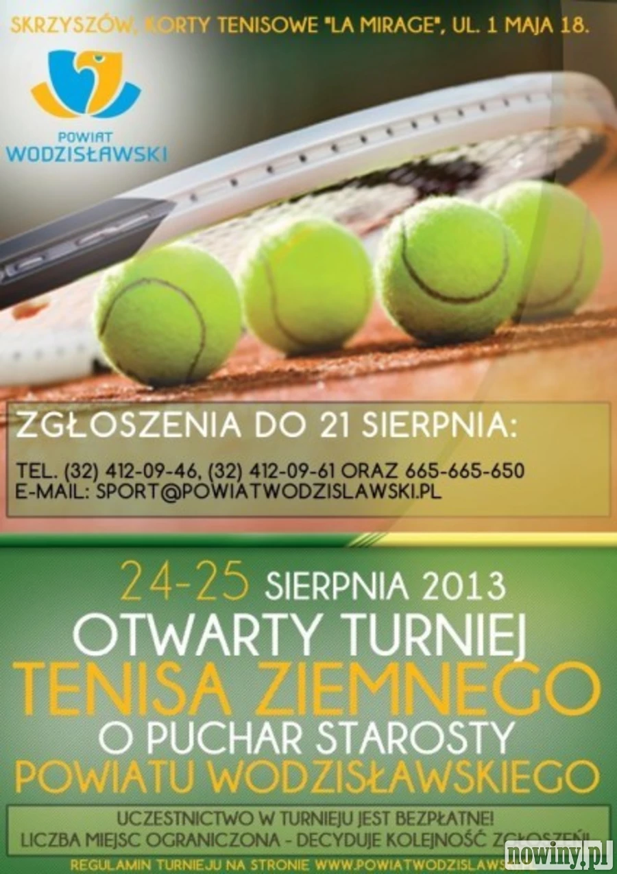 Zagraj w tenisa o Puchar Starosty