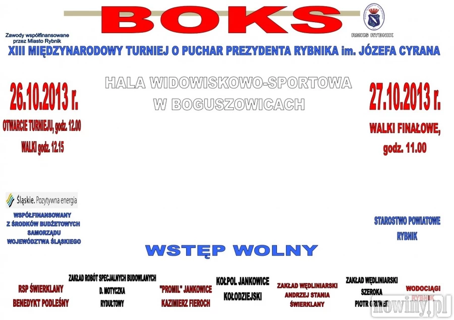 Bokserski turniej w międzynarodowej stawce