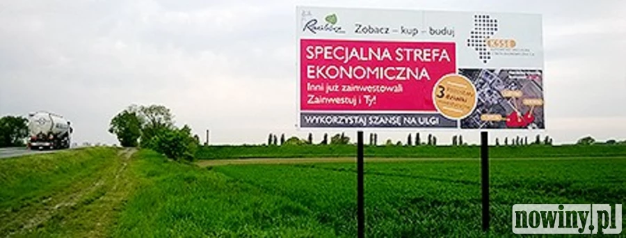 Tablice za 25 tys. zł promują strefę ekonomiczną