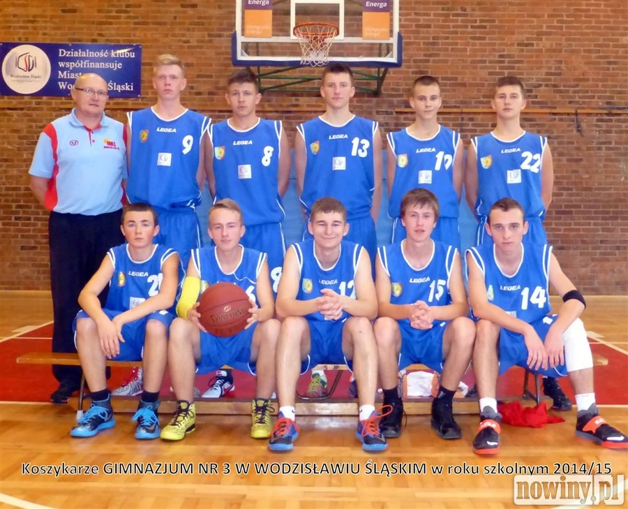 Gimnazjum Nr 3 Mistrzostwa Sportowego w Wodzisławiu Śl. mistrzem powiatu w koszykówce chłopców