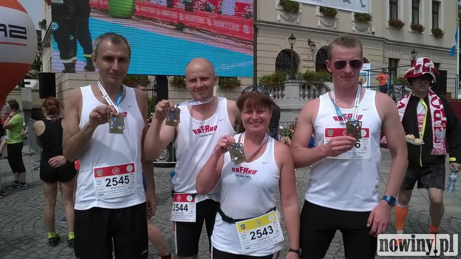 Biegacze z RAFAKO na Grodziskim Półmaratonie „Słowaka”
