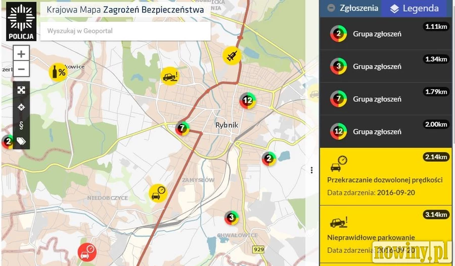 Na mapie przybywa zgłoszeń