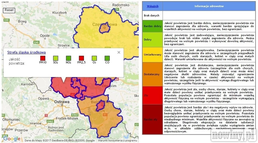 Powietrze nadal złe. Przebywanie na dworze ogranicz do minimum