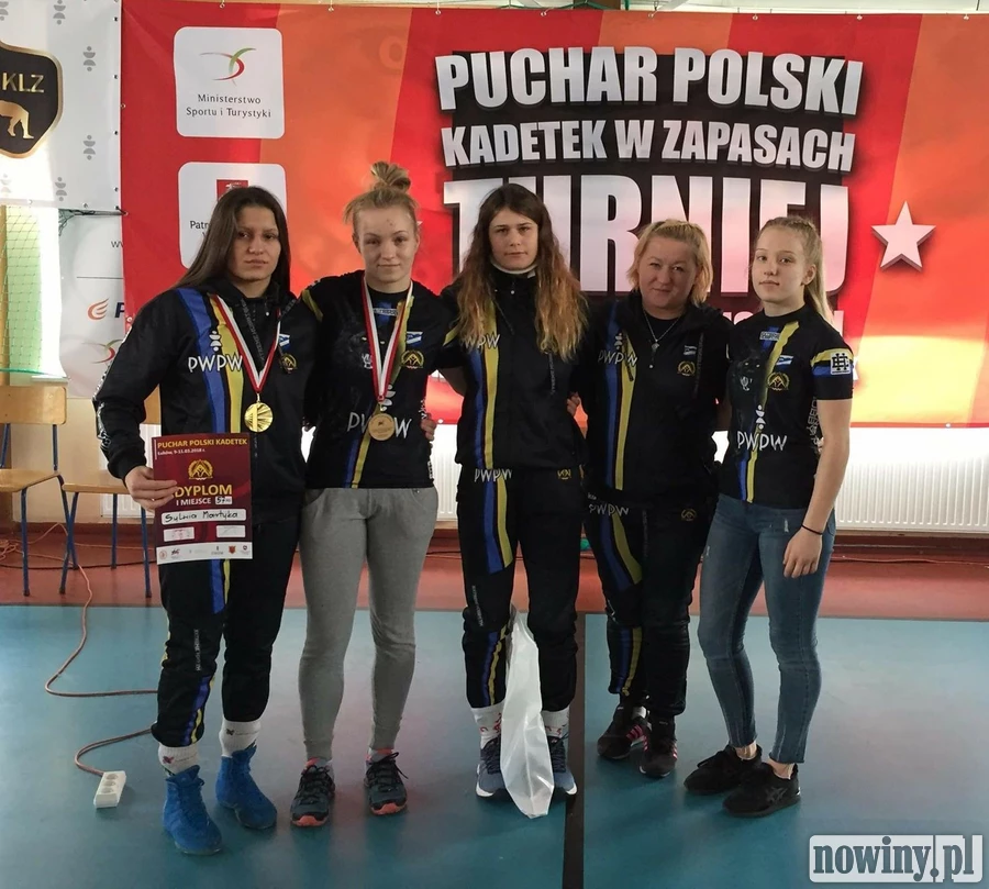 Zapaśniczki Unii Racibórz z medalami na zawodach w Łukowie