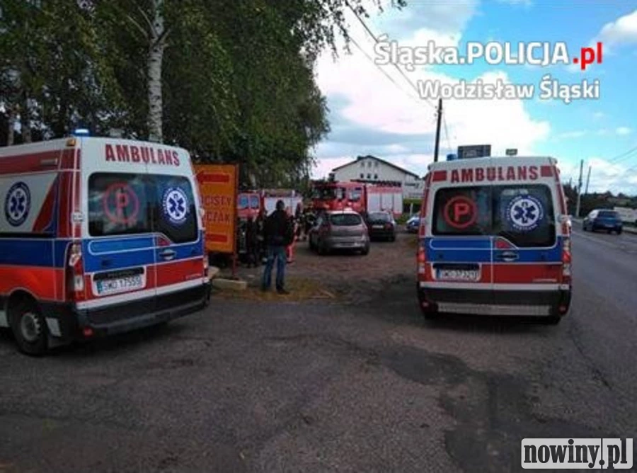 Zderzenie samochodów na Jastrzębskiej w Wodzisławiu