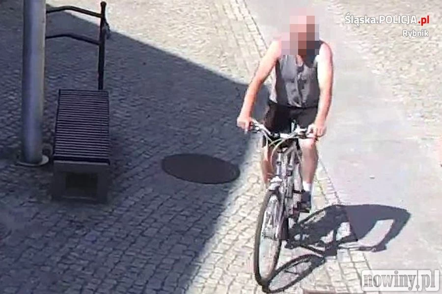 Bandyta na rowerze wpadł w ręce policjantów