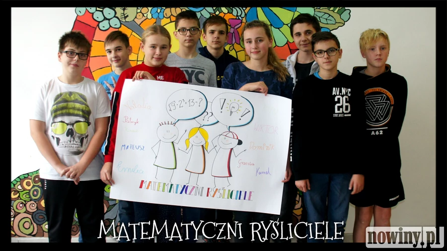 Matematyczni Ryśliciele promują swoją książkę w powiecie