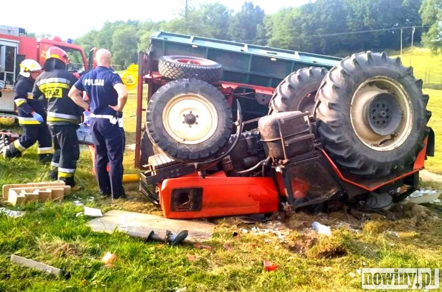 Wypadek podczas żniw. Dziadek nie żyje, wnuczek ranny