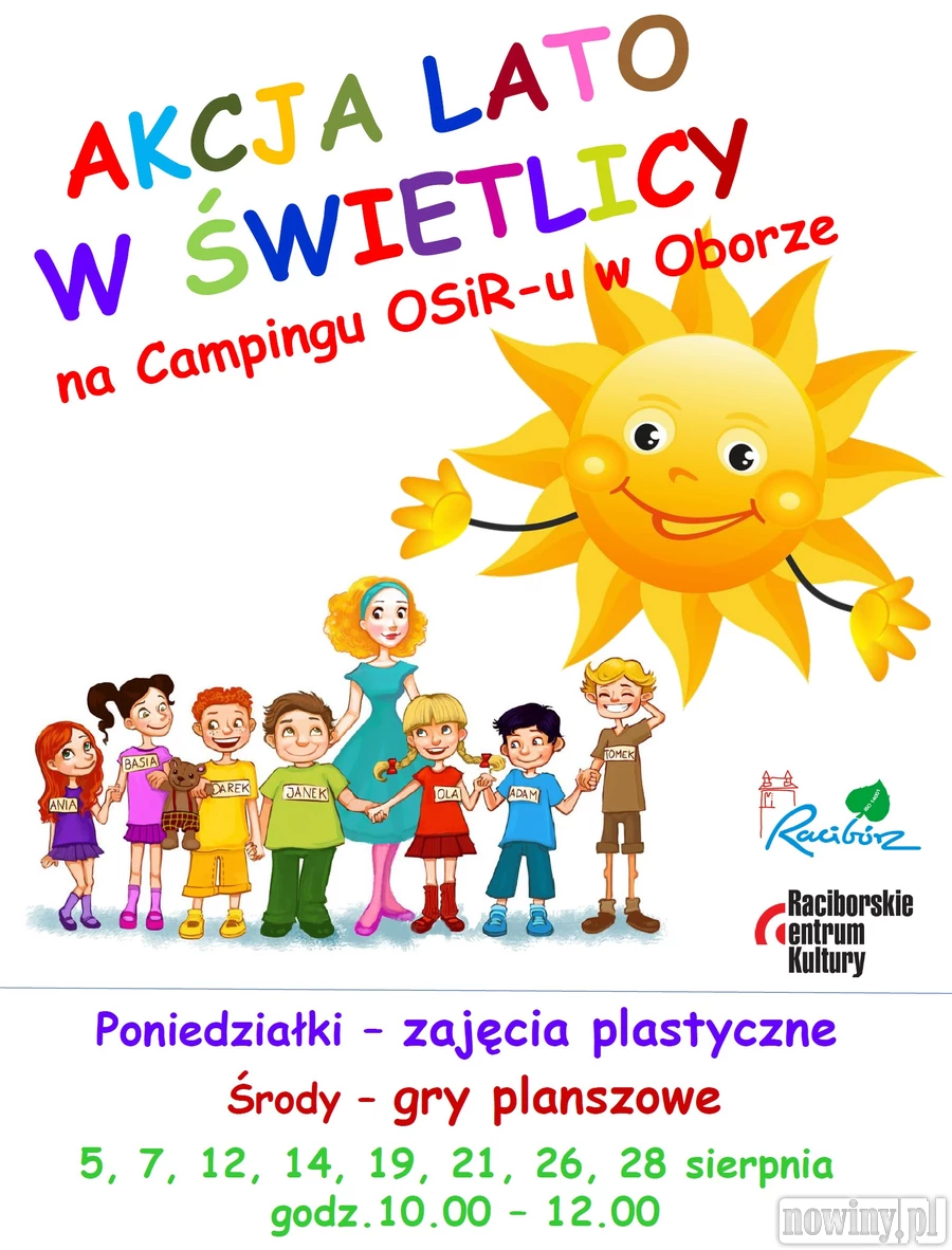 Animacje dla dzieci na kempingu w Oborze