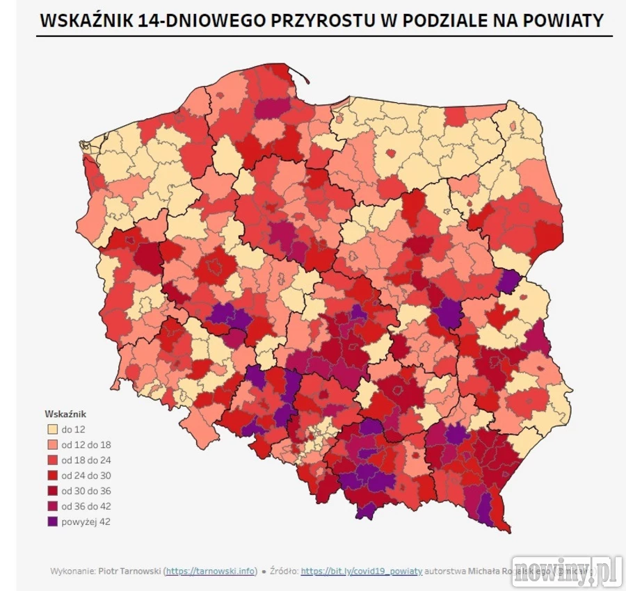 Rybnik oraz powiaty raciborski, rybnicki i wodzisławski kwalifikują się do czerwonej strefy