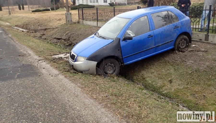 Pijany zostawił auto w rowie i poszedł spać
