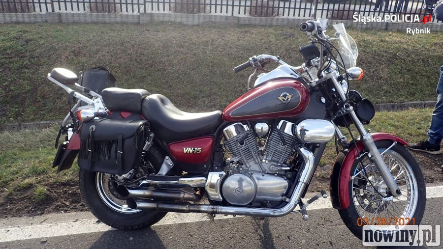Wypadek z udziałem motocyklisty w Lyskach