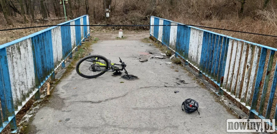Rowerzysta porażony prądem w Rybniku. Spadły na niego zerwane kable