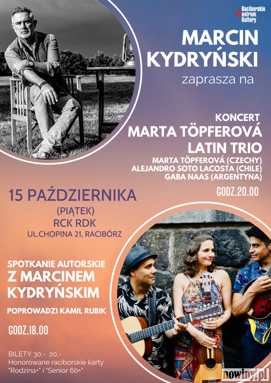 Spotkanie autorskie Marcina Kydryńskiego i koncert muzyki latynoskiej