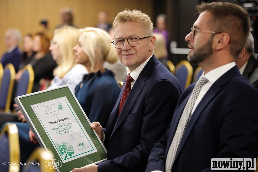 Gmina Mszana wyróżniona na gali Zielonych Czeków