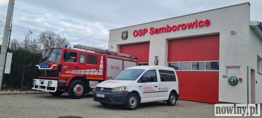 Do OSP w Samborowicach trafił samochód, który wspiera strażaków w niesieniu pomocy