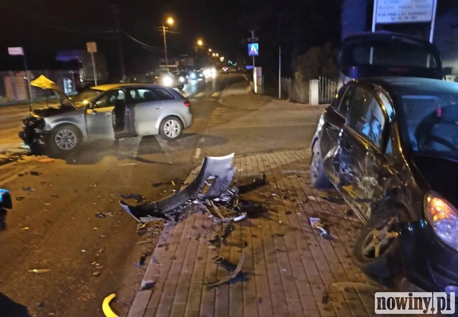 19-letni kierowca sprawcą groźnej kolizji na Zebrzydowickiej w Rybniku
