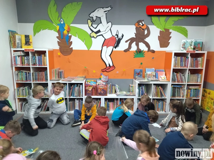 Podchody z Koziołkiem Matołkiem w bibliotece w Markowicach