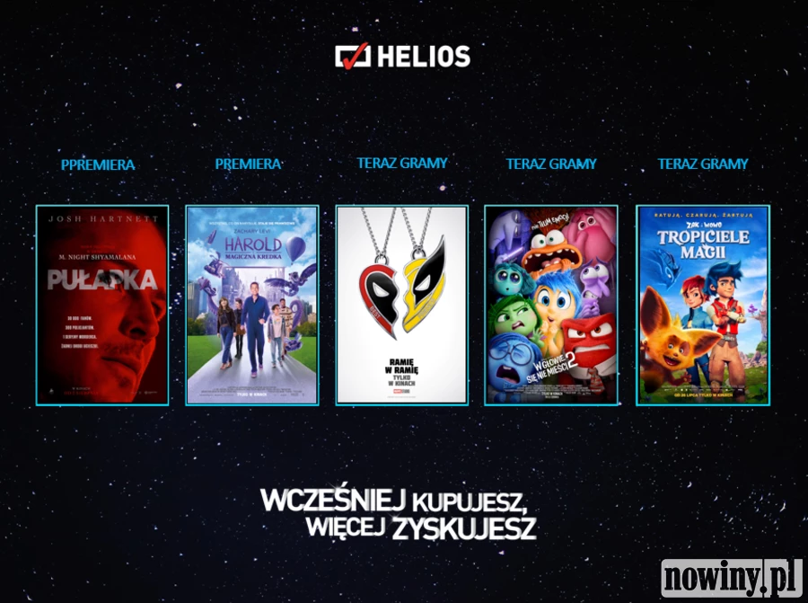 Sierpniowy repertuar kin Helios