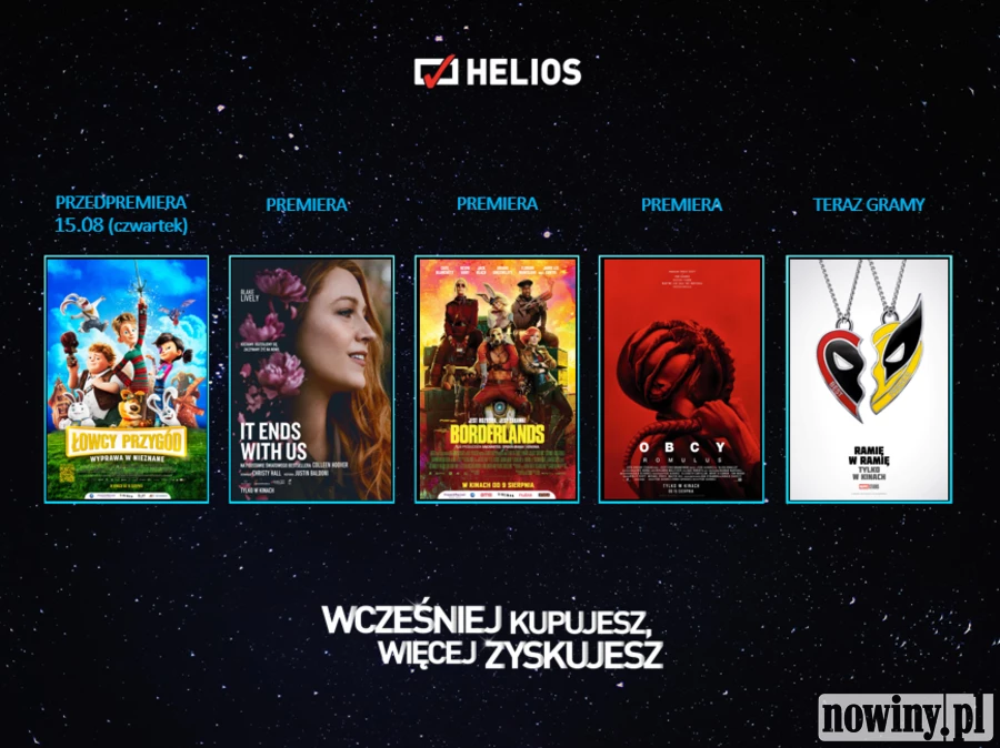 Helios zaprasza na premierowe seanse