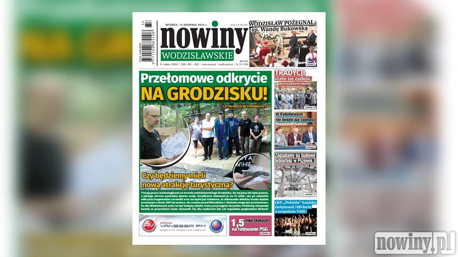 Nowiny Wodzisławskie o przełomowym odkryciu archeologów na Grodzisku