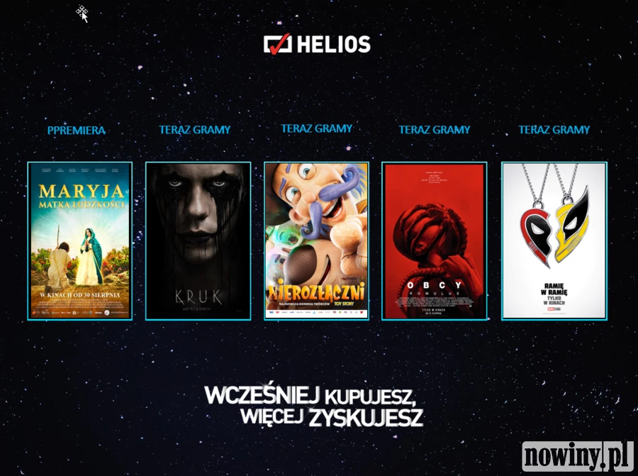 Światowe hity w kinach Helios