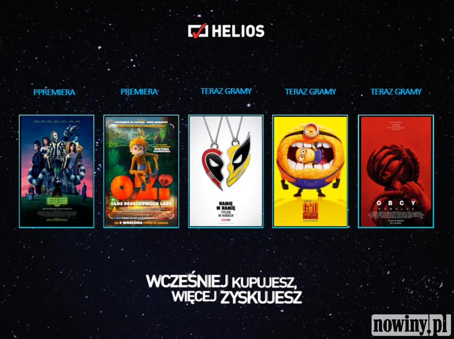 Wrześniowe nowości w kinach Helios