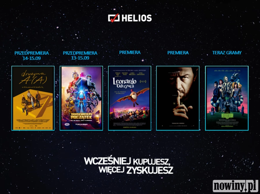 Moc wrześniowych nowości w kinach Helios