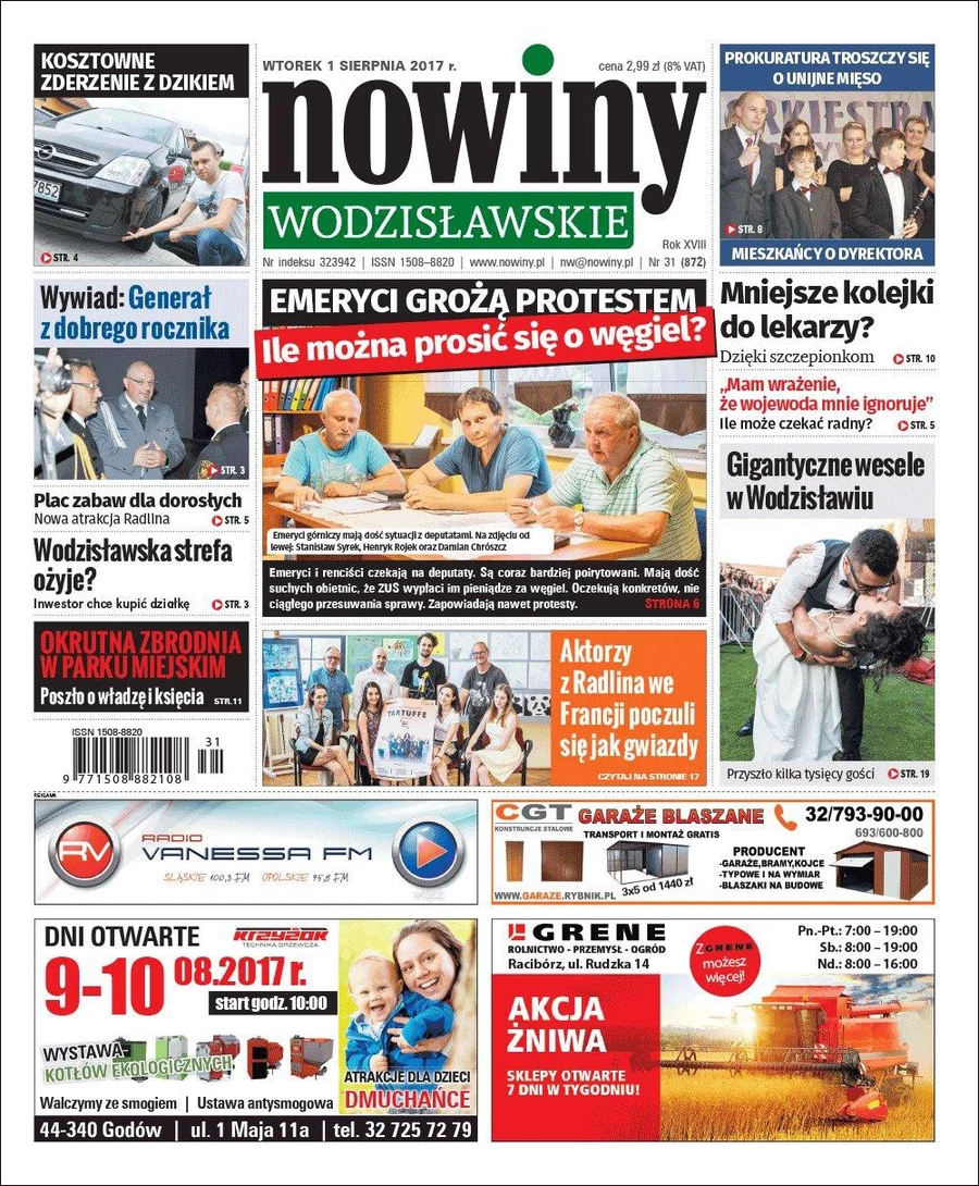 Nowiny Wodzisławskie o emerytach i rencistach, którzy mają dość czekania na deputaty