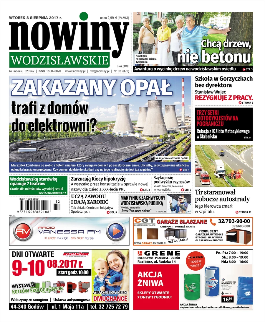 Nowiny Wodzisławskie pytają co mieszkańcy mają zrobić z zakazanym opałem