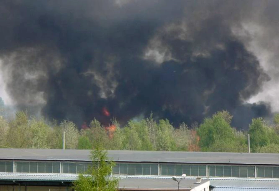 Paliło się 8 hektarów traw na Zofiówce