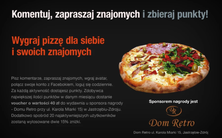 Pisz, komentuj, polecaj znajomym i zdobywaj nagrody