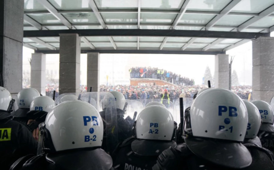 Policja komentuje wydarzenia przed JSW